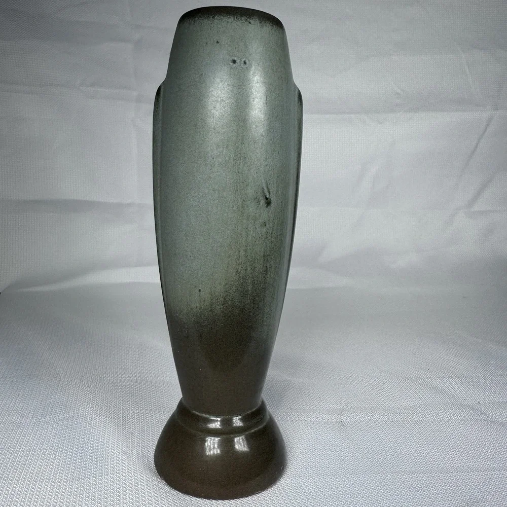Frankoma Pottery Vase #43 Prairie Green Tall Bud Vase Vintage USA